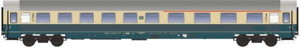 LS-Models 46013-1DC - Spur H0 LHB Personenwagen Abvmz 227.4 der DB, Ep. IV