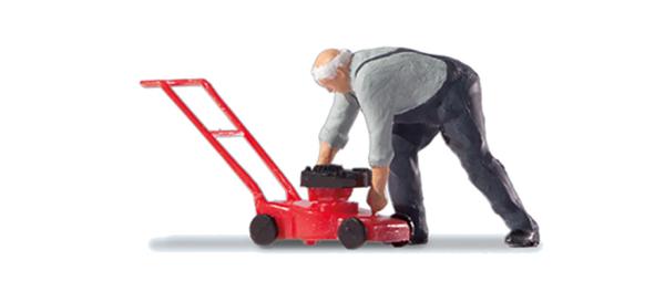 Preiser 28279 - Spur H0 Reparieren des Rasenmähers
