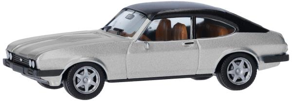 Herpa 430807-003 - Spur H0 Ford Capri Vinyldach, stratossilber