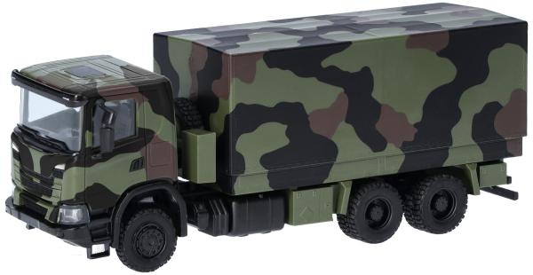 Herpa 747363 - Spur H0 Scania XT17 Pritsche-Plane-LKW 6x6 "Bundeswehr"