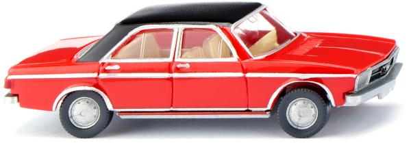 Wiking 012049 - Spur H0 Audi 100, verkehrsrot mit schwarzem Dach