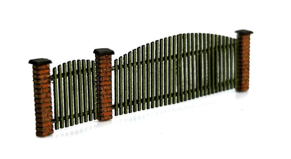MBR model AS-1303 - Spur H0 Tor und Pforte im Ziegelzaun