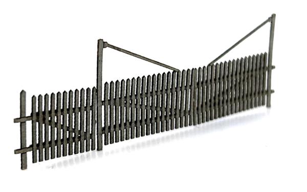 MBR model AS-1305 - Spur H0 Tor und Pforte im Holzzaun