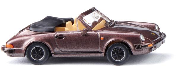 Wiking 016204 - Spur H0 Porsche 911 SC Cabrio - rauchquarz-metallic