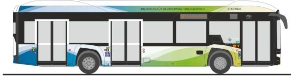 Rietze 77027 - Spur H0 Solaris Urbino 12´19 Hydrogen Stadtbus Kreuzlingen (CH)