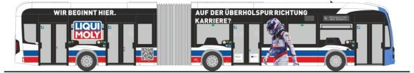 Rietze 77652 - Spur H0 MB eCitaro G SWU Ulm - Liqui Moly - collectors edition