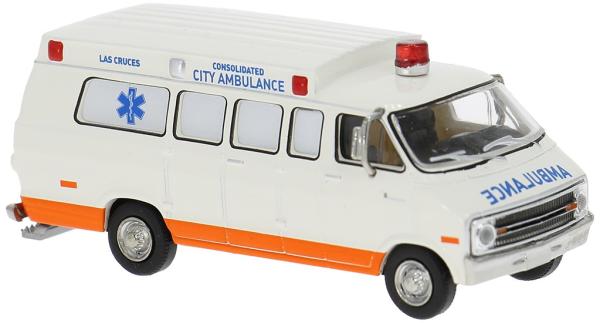 Brekina 18306 - pur HO Dodge B200 Moviecar nach "Fleisch"