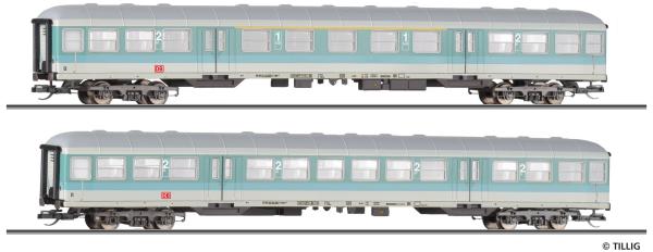 Tillig 01126 - Spur TT 2er Set Reisezugwagen, ABn 703 und Bn 719, DBAG, Ep.V
