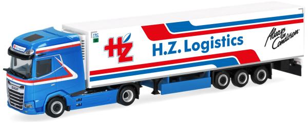 Herpa 322416 - Spur H0 DAF XG+ Kühlkoffer-Sattelzug "H.Z. Logistics" (Niederlande)