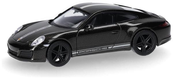 Herpa 430418-003 - Spur H0 Porsche 911 Carrera 4S, schwarz