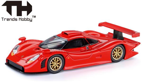 Herpa 864TH000022 - Spur 1:64 Trends Hobby: Porsche 911 GT1 1998, rot