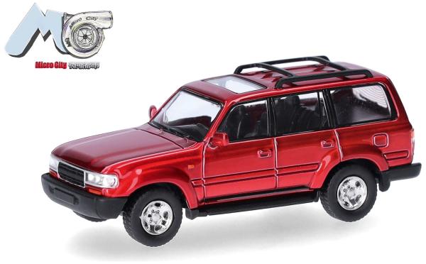 Herpa 87MC000140 - Spur H0 MicroCity: Toyota Landcruiser 80, rot