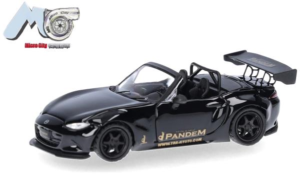 Herpa 87MC000143 - Spur H0 MicroCity: Mazda MX-5 Rocket Bunny, schwarz