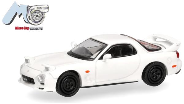 Herpa 87MC000152 - Spur H0 MicroCity: Mazda RX-7, weiß, Rechtslenker