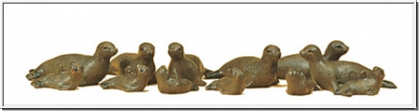 Preiser 20395 HO Seehunde, Set mit 12 Figuren