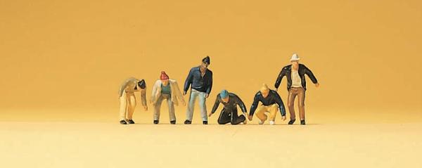Preiser 79102 - Spur N Arbeiter, 6 Figuren