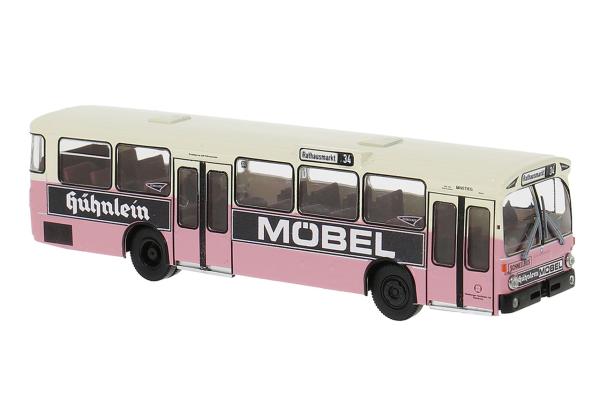 Brekina 50835 - Spur HO Mercedes-Benz O305 Schnellbus "Möbel Hühnlein" Hamburg