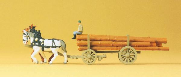 Preiser 79477 - Spur N Langholzwagen