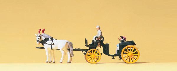 Preiser 79481 - Spur N Droschke offen