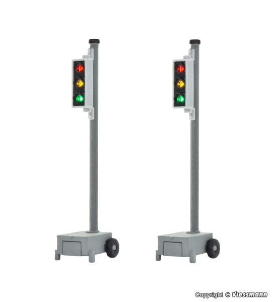 Viessmann 5099 Spur HO Baustellen- /Verkehrsampel, 2 Stück