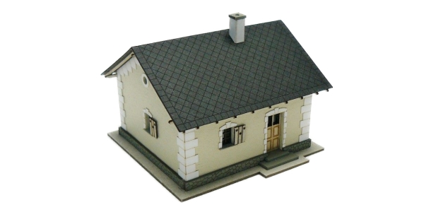 Igra Modell 160012 - Spur TT Bahnwärterhaus, Lasercut Bausatz