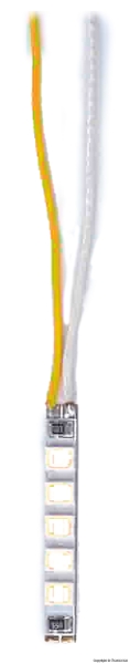 Viessmann 5159 Mini LED-Leuchtstreifen 2,3 mm breit, mit 5 LEDs weiß, 4 Stück