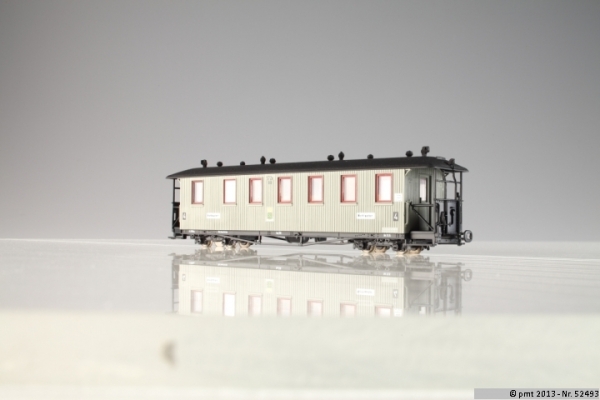 PMT 52493 - Spur HOe Traglastenwagen, Zittauer 100-jähriger Zug, grau. Ep.V