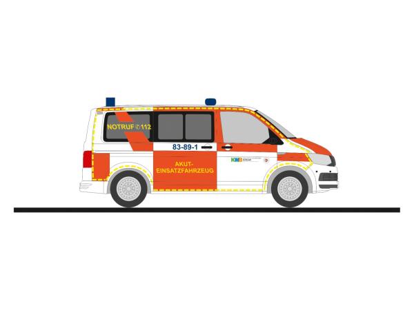 Rietze 53971 - Spur HO Volkswagen T6 Akut-Einsatzfahrzeug KWB Goslar