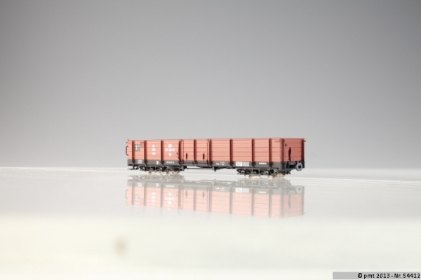 PMT 54412 - Spur HOe Güterwagen offen, ohne Heberleinbremse, DR braun, Ep.III
