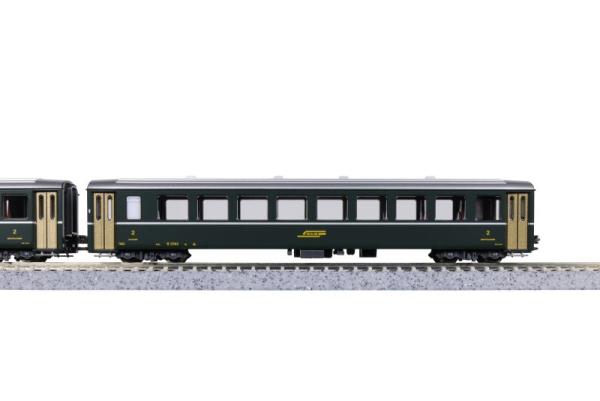Kato/Lemke K5277 Spur N  Personenwagen, 2.Kl. (B2371) RhB, Ep.IV, grün