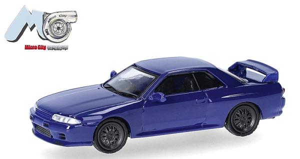 Herpa 87MC000101 - Spur HO Nissan Skyline GTR32, blau