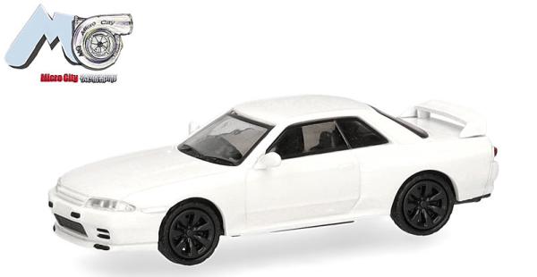 Herpa 87MC000102 - Spur HO Nissan Skyline GTR32, weiß