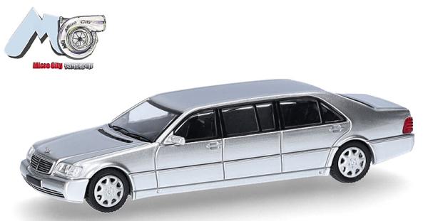 Herpa 87MC000106 - Spur HO Mercedes-Benz S600 Pullmann, silber