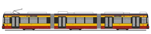 Rietze STRA01103 - Spur HO Adtranz GT6N MPK Lodz (PL)