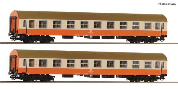 Roco 6280017 - Spur TT 2-tlg. Set 2: Reisezugwagen 2. Klasse, DR