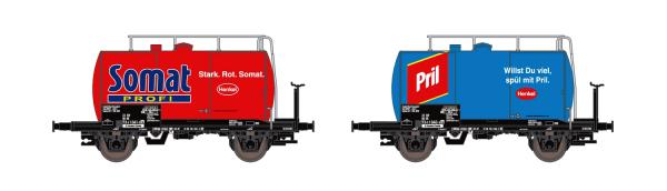 Hobbytrain 24837 Spur N Leichtbau-Kesselwagen-Set 2-tlg. Ep.V