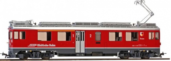 Bemo 1369113 - Spur HOm RhB ABe 4/4 III 53 "Tirano" Berninabahn 1./2. Klasse, neurot DIGITAL mit SOUND