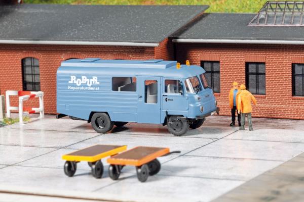 Auhagen 66060 - Spur TT Robur LD 3000 Halbbus Robur-Service, Bausatz