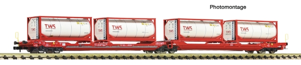 Fleischmann 6660054 - Spur N Doppeltaschen-Gelenkwagen T3000e, ÖBB/RCW