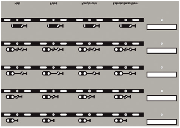 Uhlenbrock 69096 - Track-Control Folie Signal-Symbole, Linksverkehr