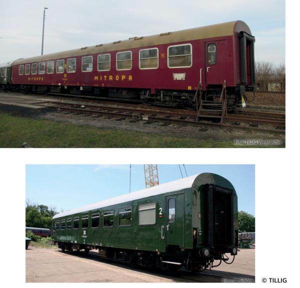 Tillig 70079 - Spur HO 2er Set Personenwagen 'Museumszug der OSEF  Teil 1