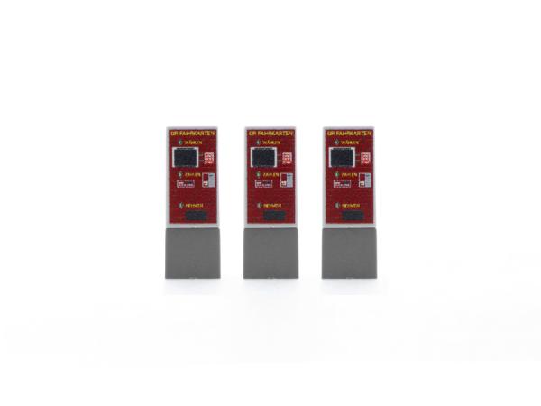 Rietze 70303 - Spur HO Fahrkartenautomat Deutsche Reichsbahn 3 Stück