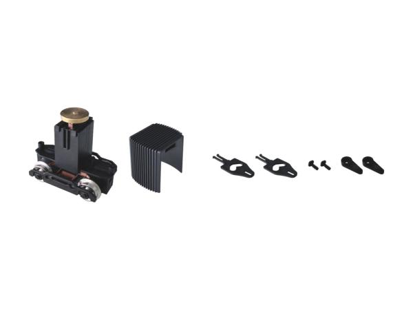 Rietze 70836 - Spur HO Jakobs-Drehgestell mit Antrieb und Faltenbalg analog H0 Achsstand 23mm