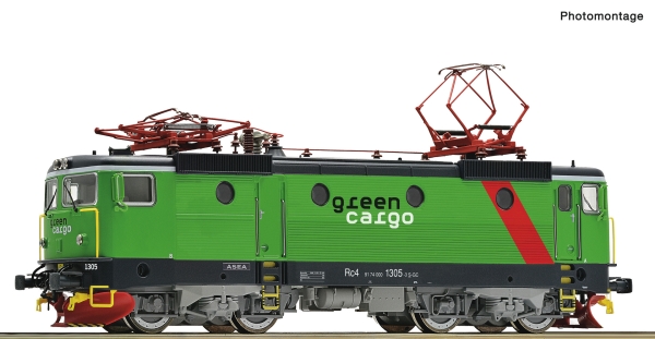 Roco 7510007 - Spur HO Elektrolokomotive Rc4 1305 der Green Cargo.