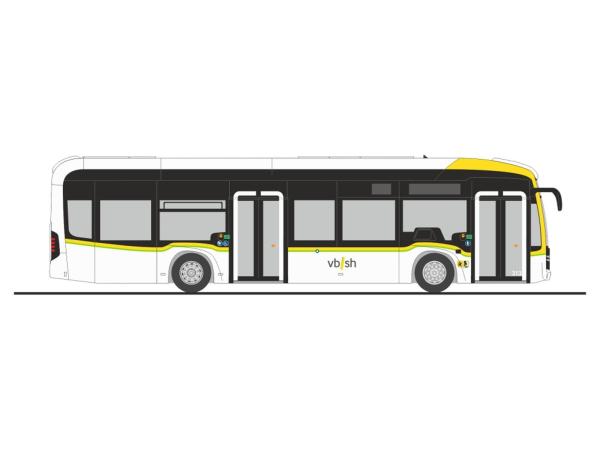 Rietze 75625 Spur HO Mercedes-Benz eCitaro Verkehrsbetriebe Schaffhausen (CH)