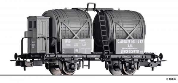 Tillig 76790 - Spur HO Weinfasswagen, SBB,  'C. Auguste Egli & Cie.'