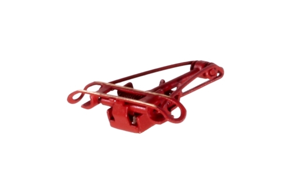 Sommerfeldt 769 N Einholmstromabn. rot lackiert, o. Isolatoren, Paar