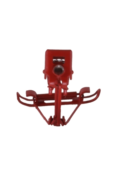 Sommerfeldt 769 N Einholmstromabn. rot lackiert, o. Isolatoren, Paar