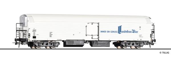 Tillig 77083 - Spur HO Maschinenkühlwagen Iaghqrs 'Landskron Brau-Manufaktur Görlitz' der  DR