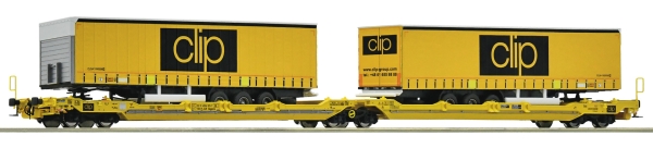 Roco 77405 - Doppeltaschen-Gelenkwagen T3000e, CLIP